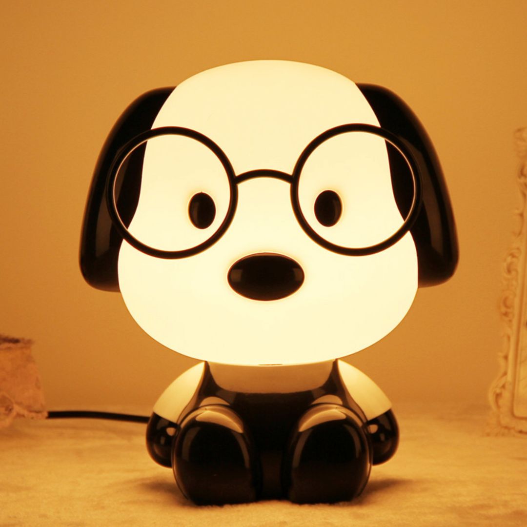 DoctorDoggo: Cute Puppy LED Night Lamp โ Rechargeable Bedside Light for Cozy Room Dรฉcor & Gifting
