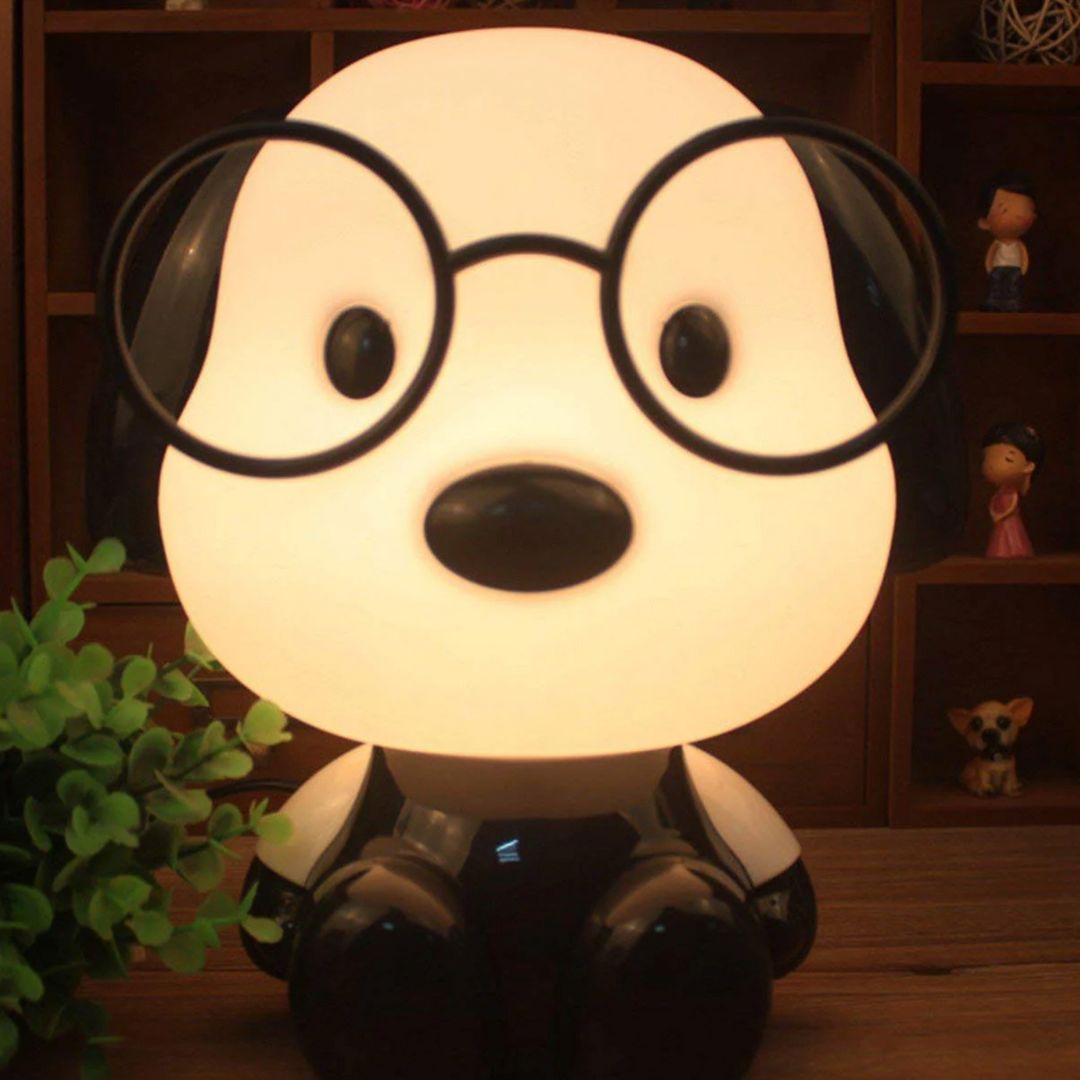 DoctorDoggo: Cute Puppy LED Night Lamp โ Rechargeable Bedside Light for Cozy Room Dรฉcor & Gifting